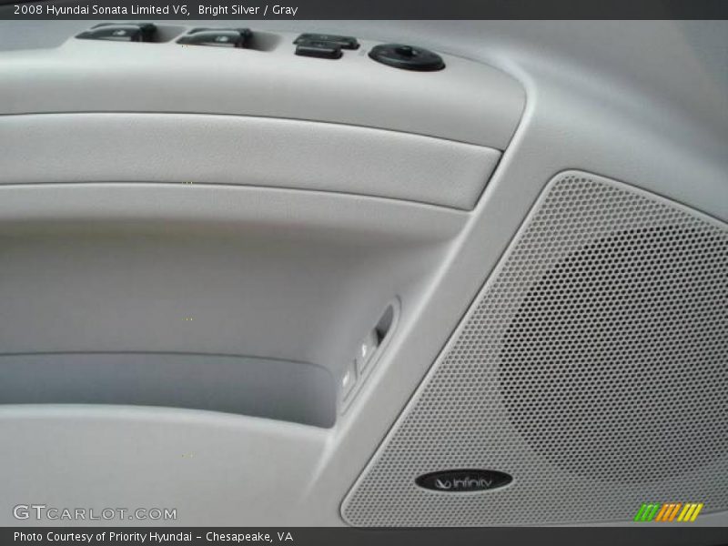 Bright Silver / Gray 2008 Hyundai Sonata Limited V6