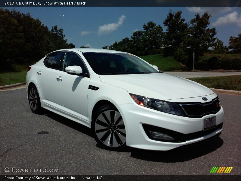 Snow White Pearl / Black 2013 Kia Optima SX