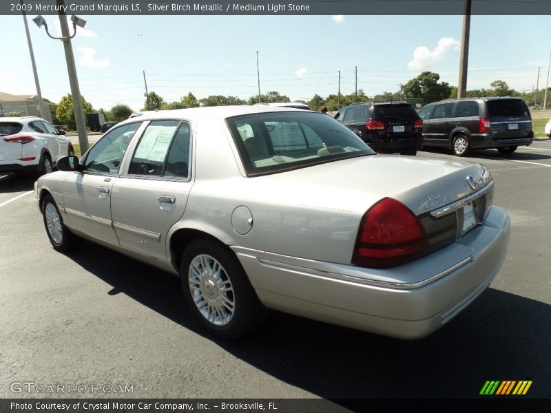 Silver Birch Metallic / Medium Light Stone 2009 Mercury Grand Marquis LS
