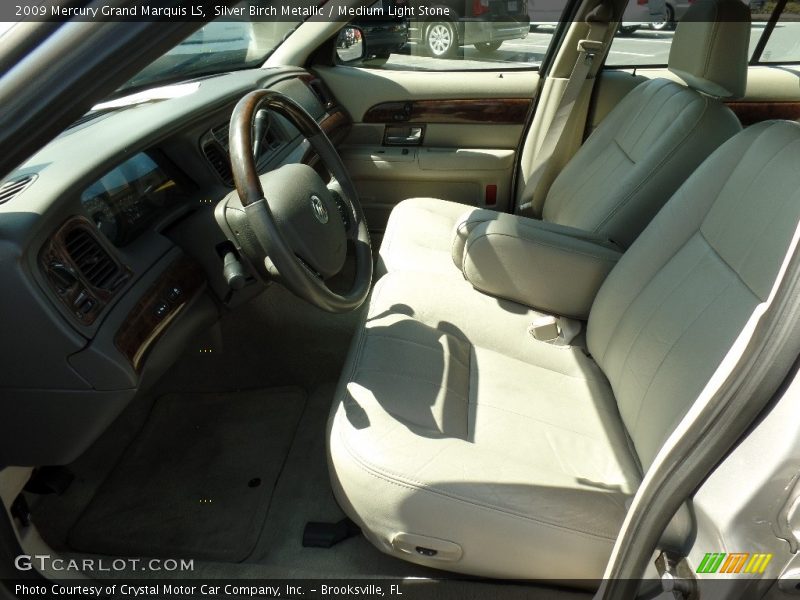Silver Birch Metallic / Medium Light Stone 2009 Mercury Grand Marquis LS