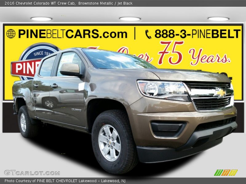 Brownstone Metallic / Jet Black 2016 Chevrolet Colorado WT Crew Cab