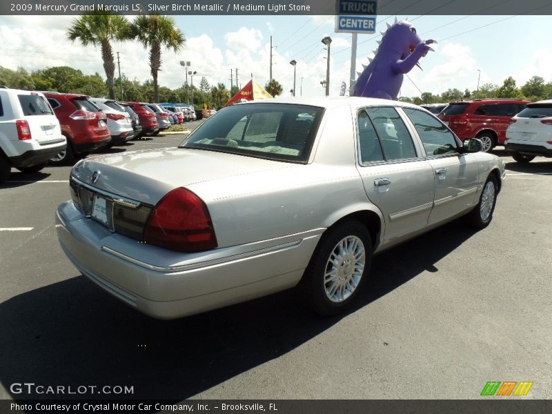 Silver Birch Metallic / Medium Light Stone 2009 Mercury Grand Marquis LS