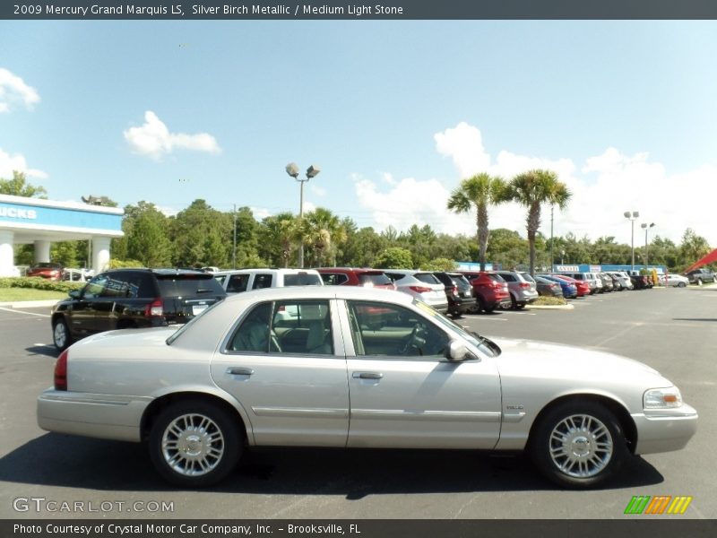 Silver Birch Metallic / Medium Light Stone 2009 Mercury Grand Marquis LS