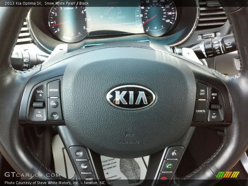 Snow White Pearl / Black 2013 Kia Optima SX
