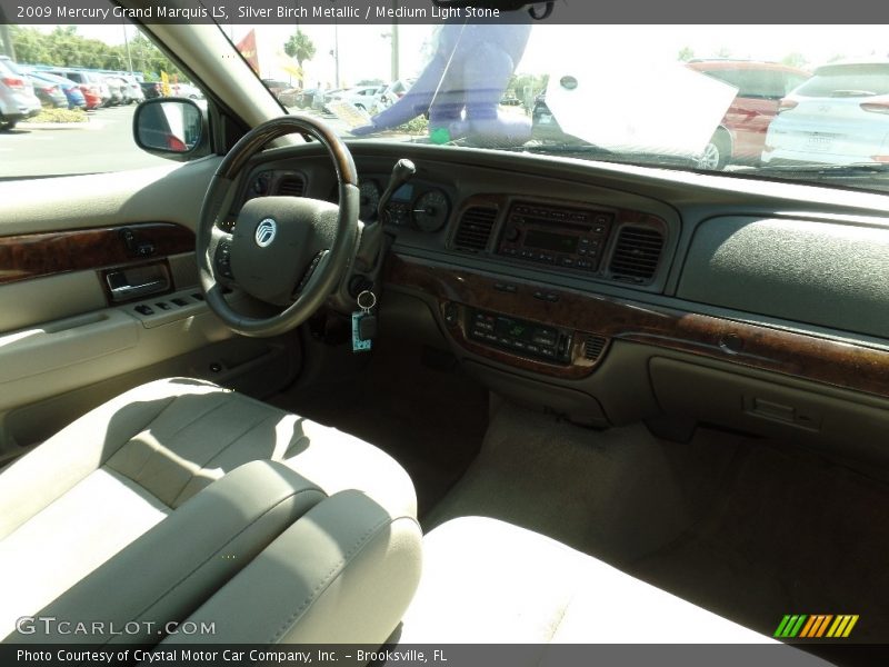 Silver Birch Metallic / Medium Light Stone 2009 Mercury Grand Marquis LS
