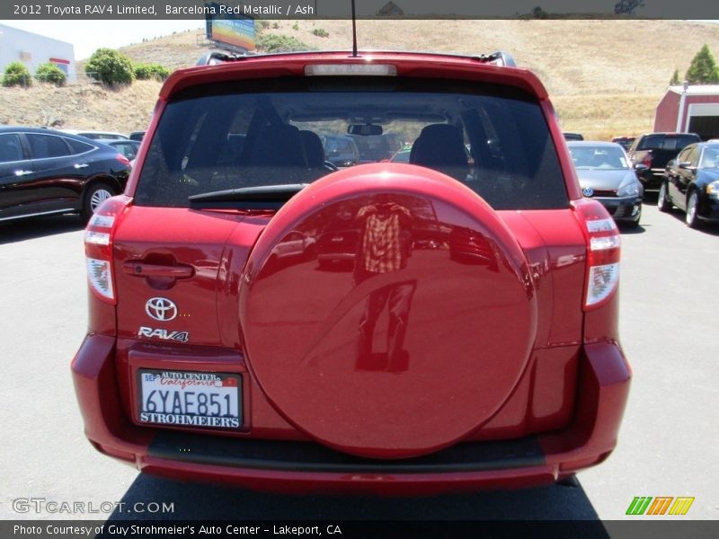 Barcelona Red Metallic / Ash 2012 Toyota RAV4 Limited