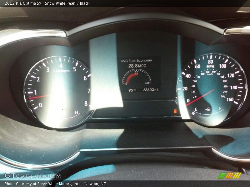Snow White Pearl / Black 2013 Kia Optima SX