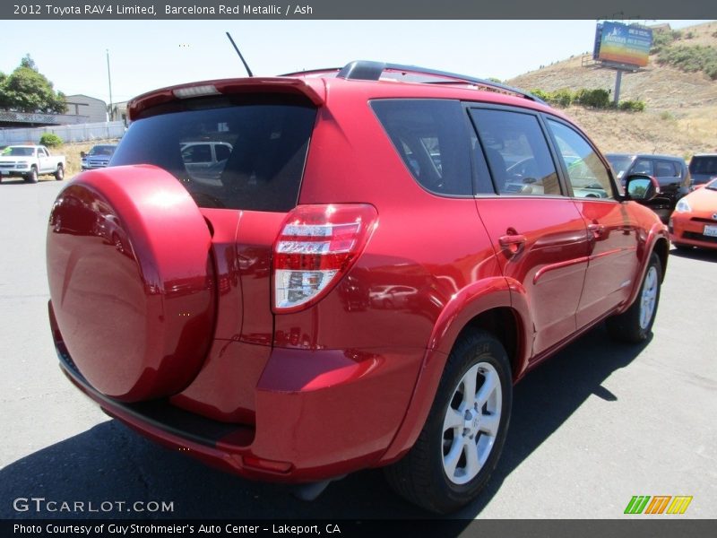 Barcelona Red Metallic / Ash 2012 Toyota RAV4 Limited