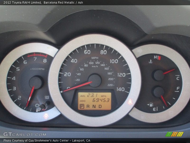 Barcelona Red Metallic / Ash 2012 Toyota RAV4 Limited