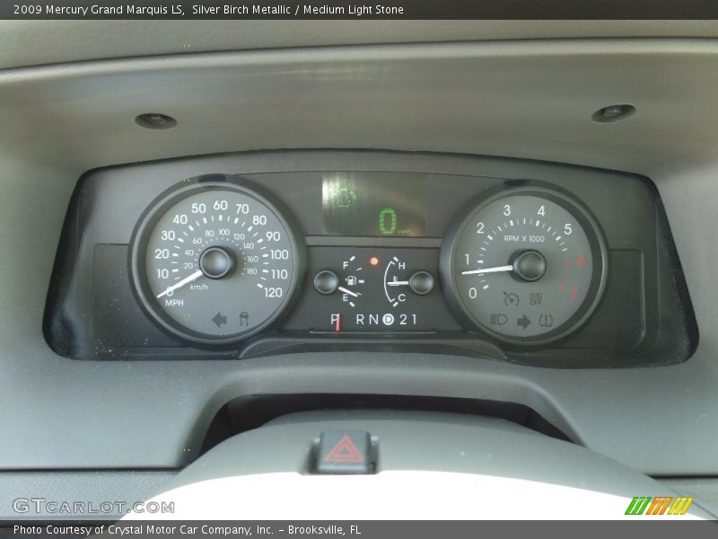 Silver Birch Metallic / Medium Light Stone 2009 Mercury Grand Marquis LS