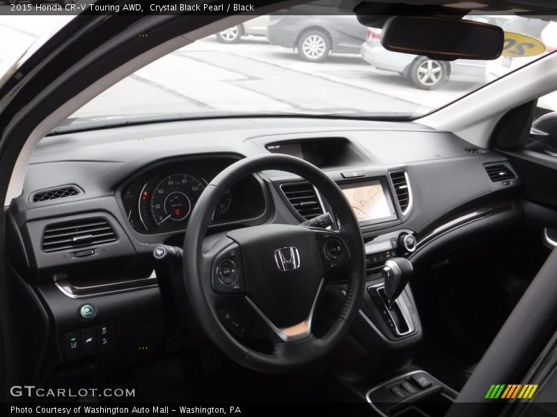 Crystal Black Pearl / Black 2015 Honda CR-V Touring AWD