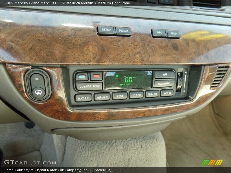 Silver Birch Metallic / Medium Light Stone 2009 Mercury Grand Marquis LS