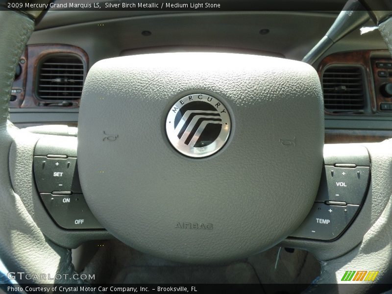Silver Birch Metallic / Medium Light Stone 2009 Mercury Grand Marquis LS