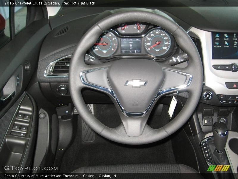 Red Hot / Jet Black 2016 Chevrolet Cruze LS Sedan