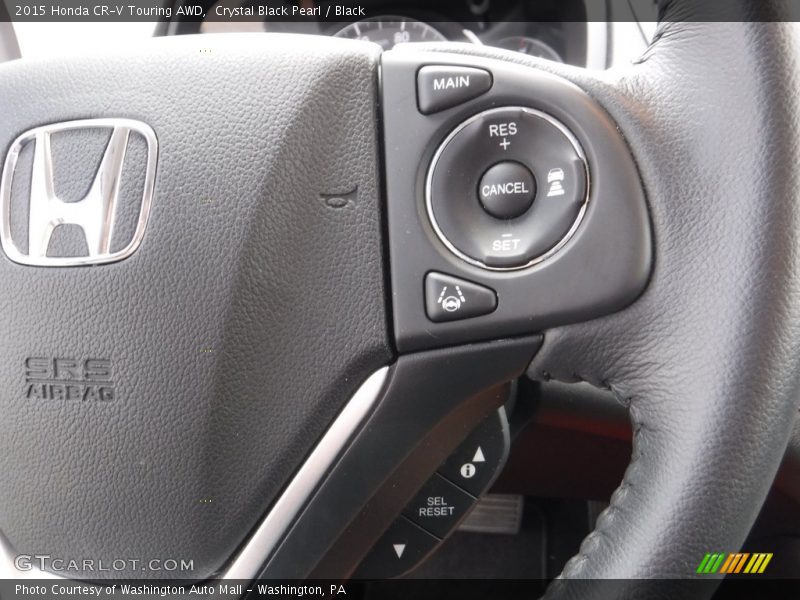 Crystal Black Pearl / Black 2015 Honda CR-V Touring AWD