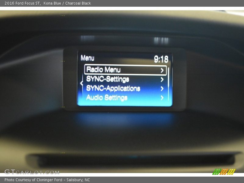 Kona Blue / Charcoal Black 2016 Ford Focus ST