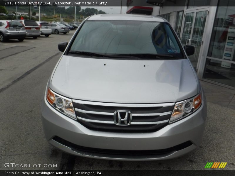 Alabaster Silver Metallic / Gray 2013 Honda Odyssey EX-L
