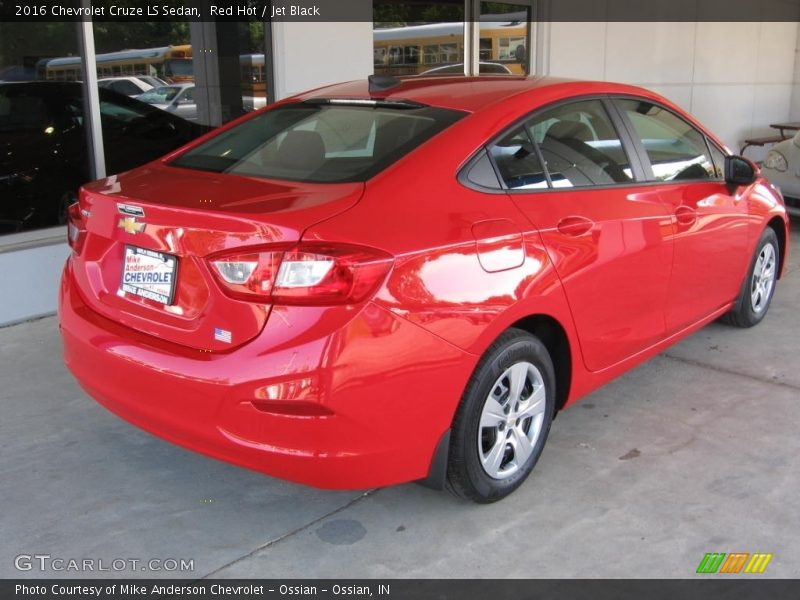 Red Hot / Jet Black 2016 Chevrolet Cruze LS Sedan