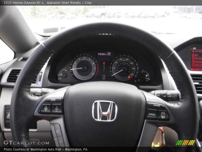 Alabaster Silver Metallic / Gray 2013 Honda Odyssey EX-L