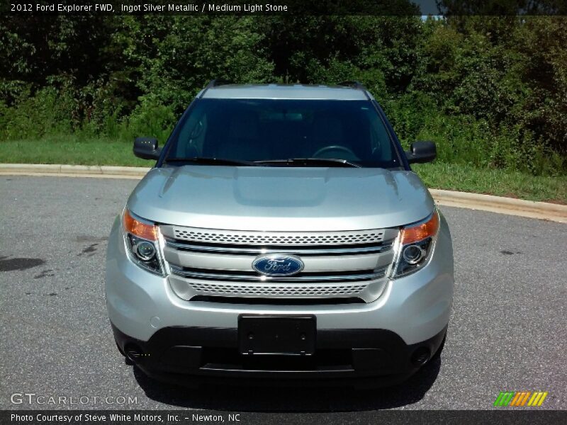 Ingot Silver Metallic / Medium Light Stone 2012 Ford Explorer FWD