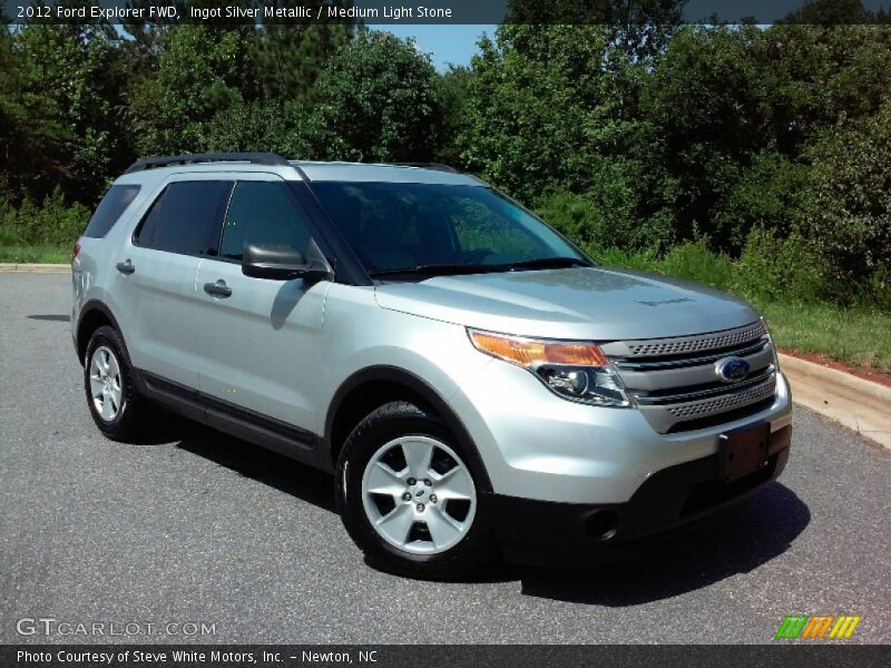 Ingot Silver Metallic / Medium Light Stone 2012 Ford Explorer FWD