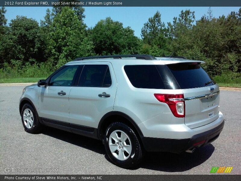 Ingot Silver Metallic / Medium Light Stone 2012 Ford Explorer FWD