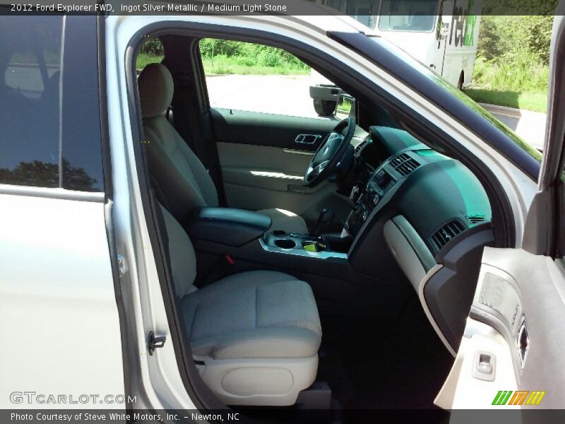 Ingot Silver Metallic / Medium Light Stone 2012 Ford Explorer FWD