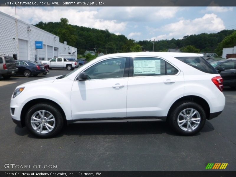 Summit White / Jet Black 2017 Chevrolet Equinox LS AWD