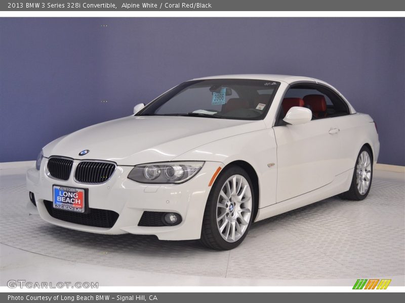 Alpine White / Coral Red/Black 2013 BMW 3 Series 328i Convertible