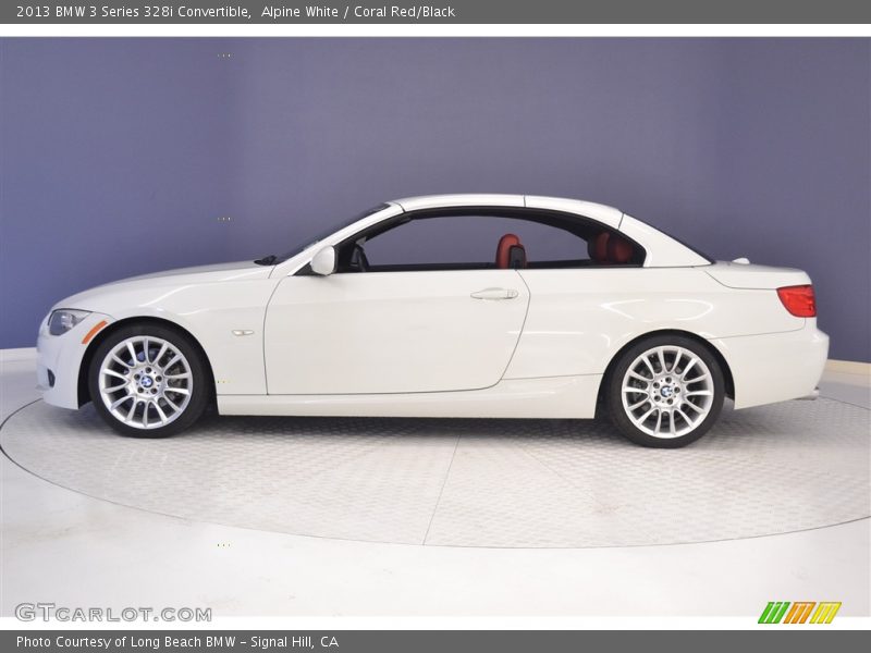 Alpine White / Coral Red/Black 2013 BMW 3 Series 328i Convertible