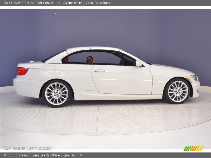 Alpine White / Coral Red/Black 2013 BMW 3 Series 328i Convertible