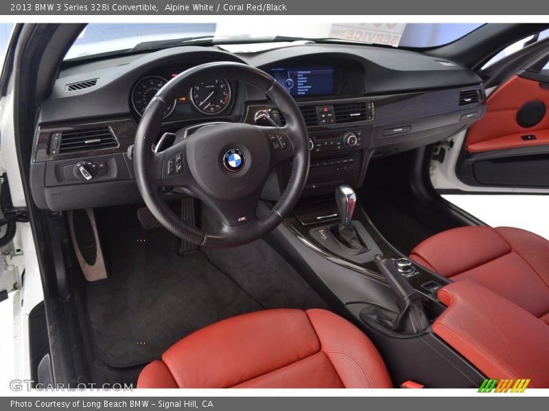 Alpine White / Coral Red/Black 2013 BMW 3 Series 328i Convertible