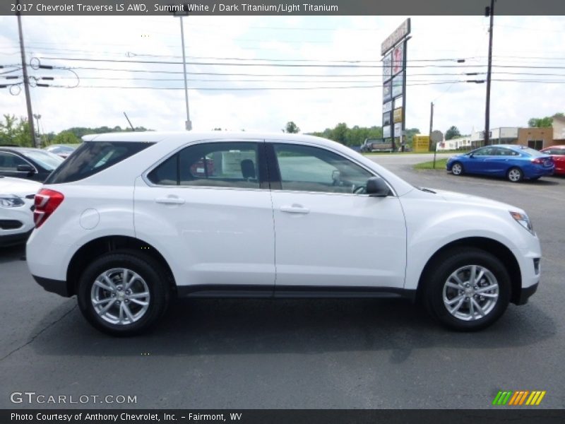 Summit White / Dark Titanium/Light Titanium 2017 Chevrolet Traverse LS AWD