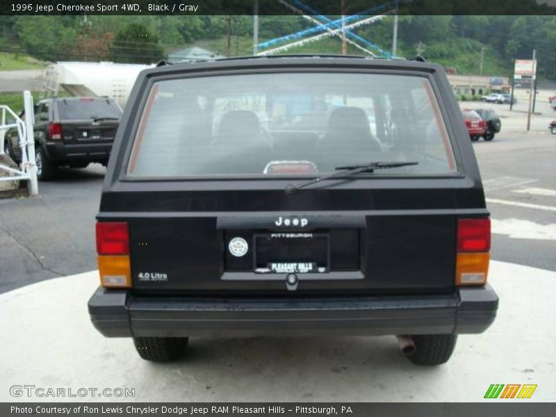 Black / Gray 1996 Jeep Cherokee Sport 4WD