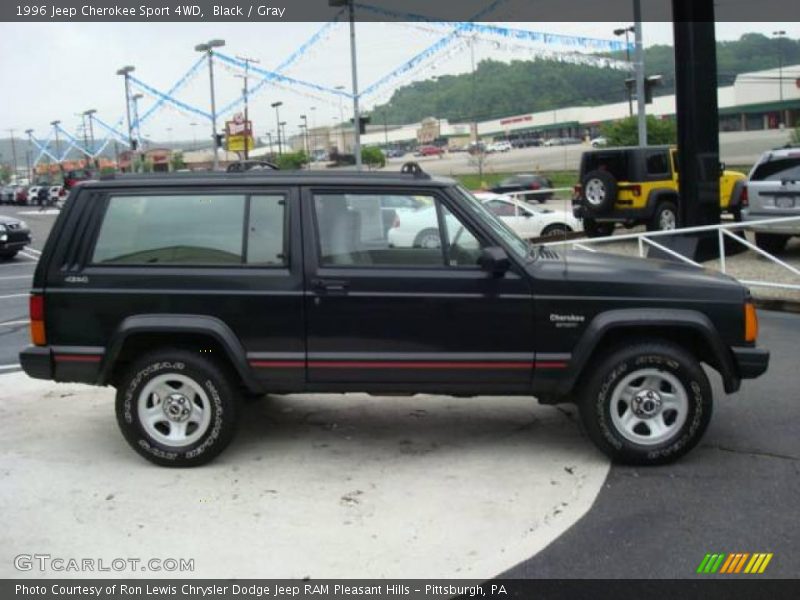 Black / Gray 1996 Jeep Cherokee Sport 4WD