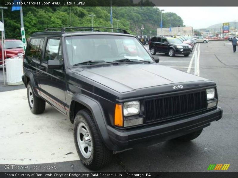 Black / Gray 1996 Jeep Cherokee Sport 4WD