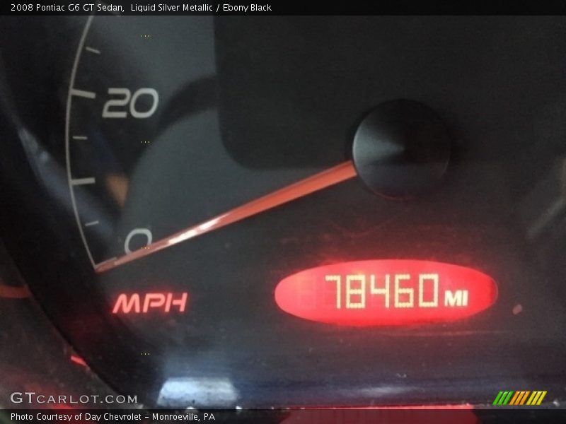 Liquid Silver Metallic / Ebony Black 2008 Pontiac G6 GT Sedan