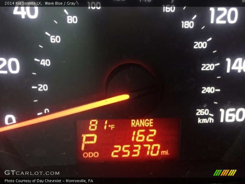 Wave Blue / Gray 2014 Kia Sorento LX