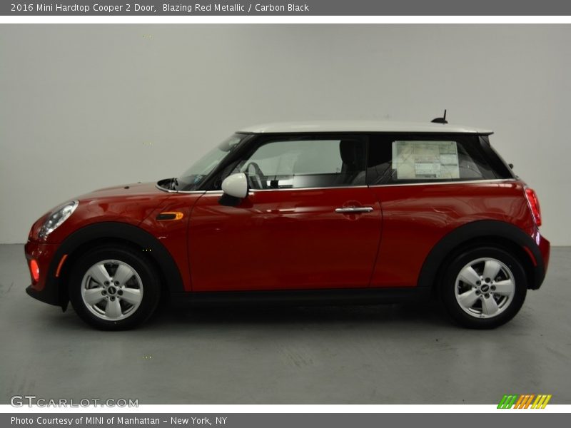 Blazing Red Metallic / Carbon Black 2016 Mini Hardtop Cooper 2 Door