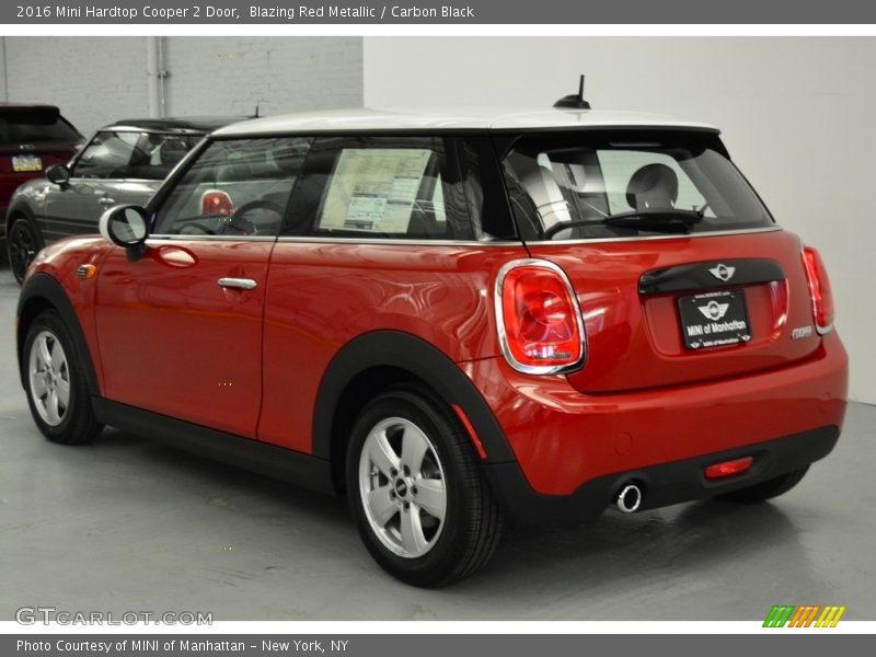 Blazing Red Metallic / Carbon Black 2016 Mini Hardtop Cooper 2 Door