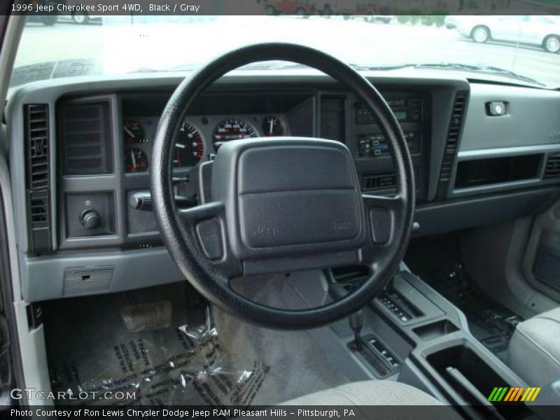 Black / Gray 1996 Jeep Cherokee Sport 4WD