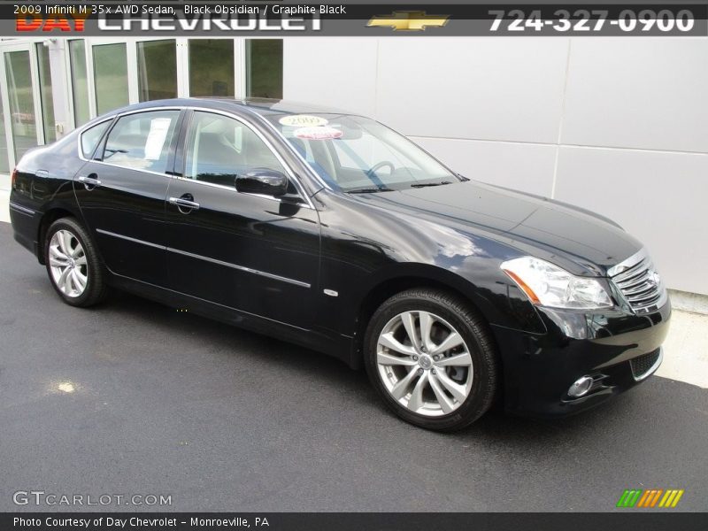 Black Obsidian / Graphite Black 2009 Infiniti M 35x AWD Sedan