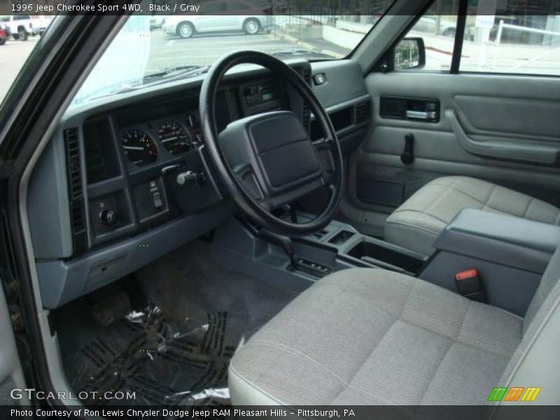 Black / Gray 1996 Jeep Cherokee Sport 4WD