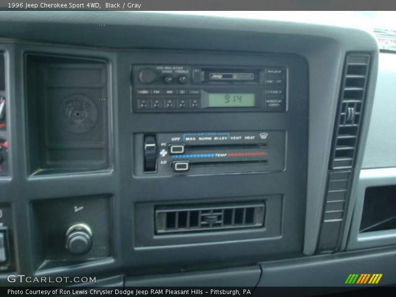 Black / Gray 1996 Jeep Cherokee Sport 4WD