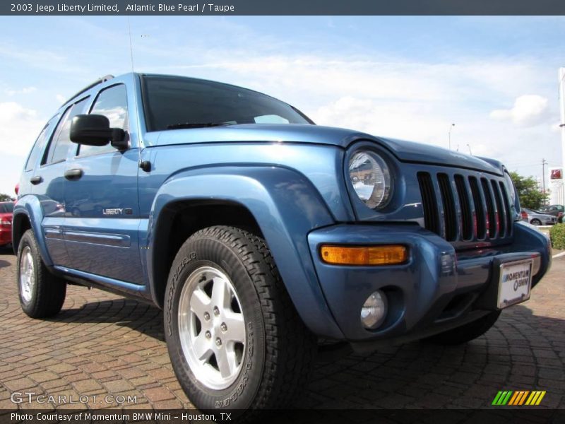 Atlantic Blue Pearl / Taupe 2003 Jeep Liberty Limited