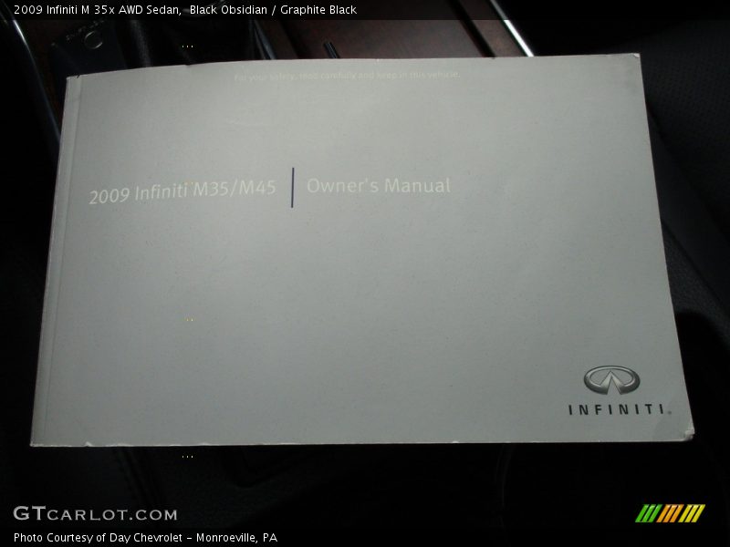 Black Obsidian / Graphite Black 2009 Infiniti M 35x AWD Sedan