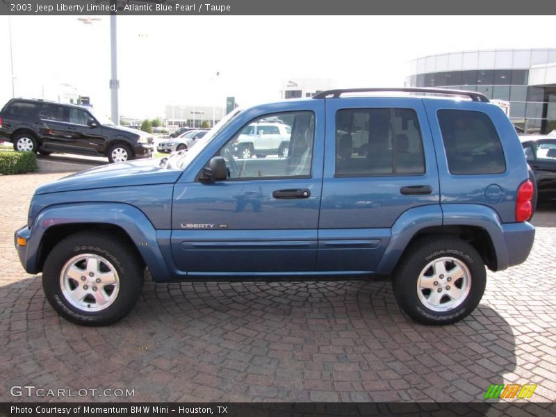 Atlantic Blue Pearl / Taupe 2003 Jeep Liberty Limited