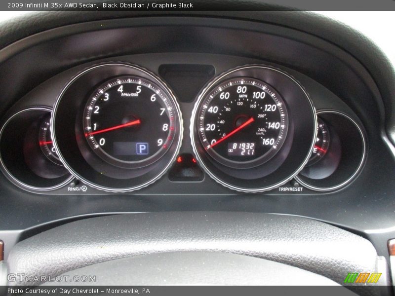 Black Obsidian / Graphite Black 2009 Infiniti M 35x AWD Sedan