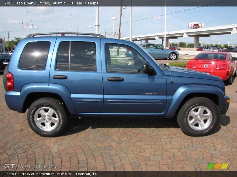 Atlantic Blue Pearl / Taupe 2003 Jeep Liberty Limited