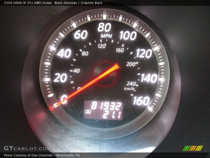 Black Obsidian / Graphite Black 2009 Infiniti M 35x AWD Sedan